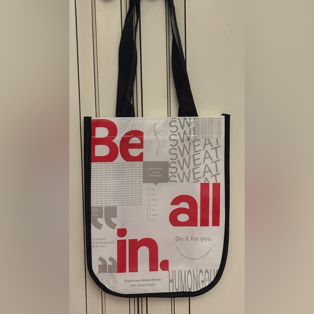 Stylish Red and Black Tote Bag